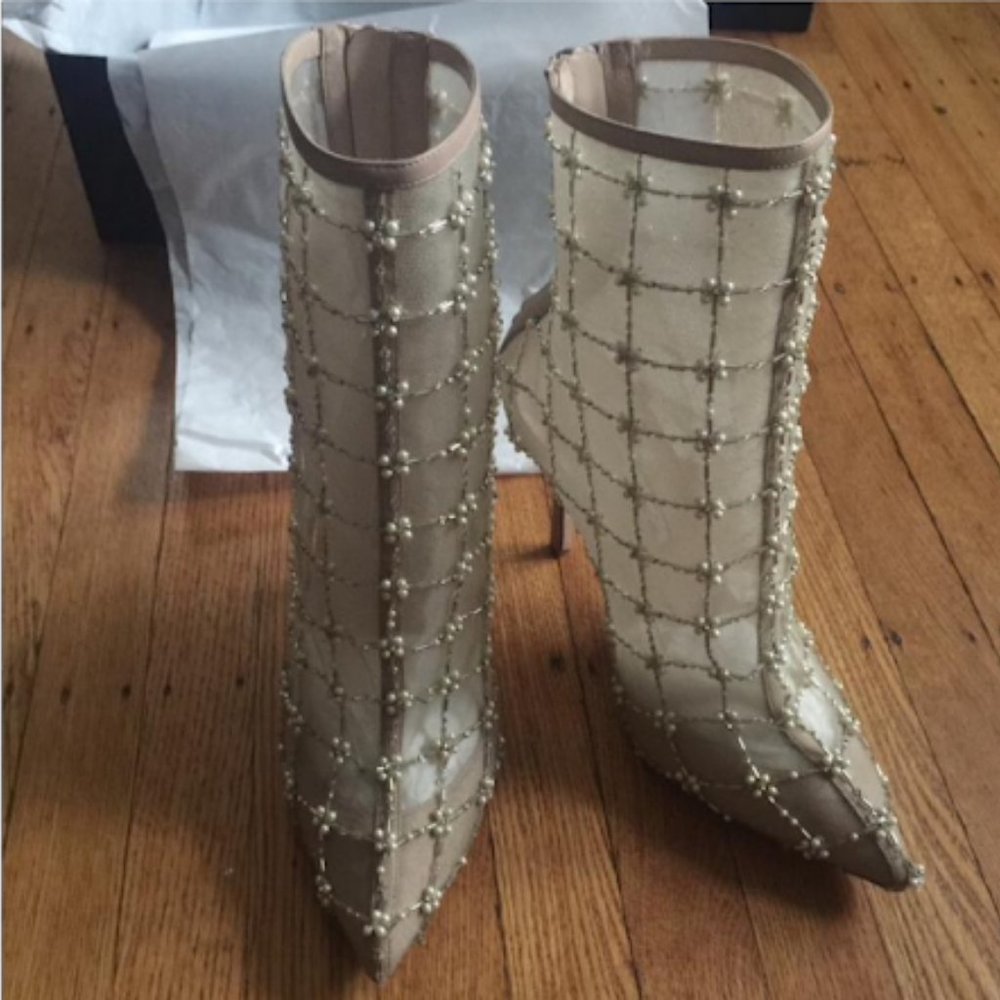 Oscar De La Renta Pearlette Bootie - Picture 6 of 6